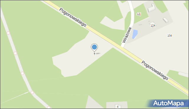 Wólka Radzymińska, Pogonowskiego Stefana, kpt., 7, mapa Wólka Radzymińska