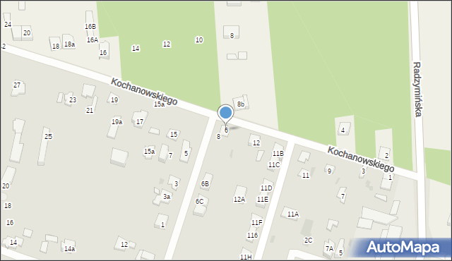 Wołomin, Powstańców Warszawy, 6, mapa Wołomin