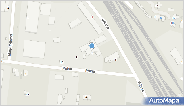 Wołów, Polna, 6, mapa Wołów