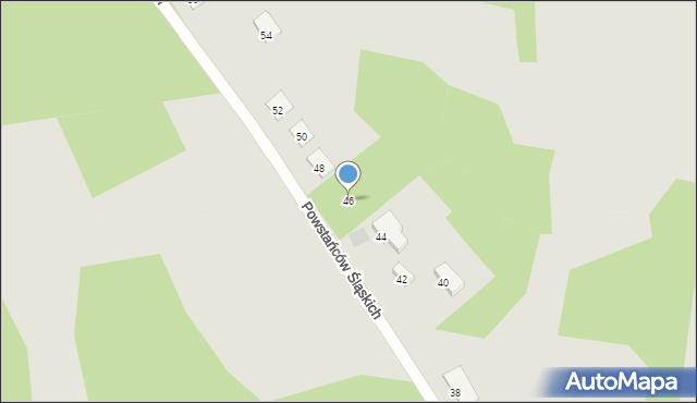 Wołów, Powstańców Śląskich, 46, mapa Wołów