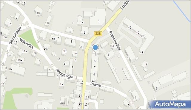 Wołów, Poznańska, 3, mapa Wołów