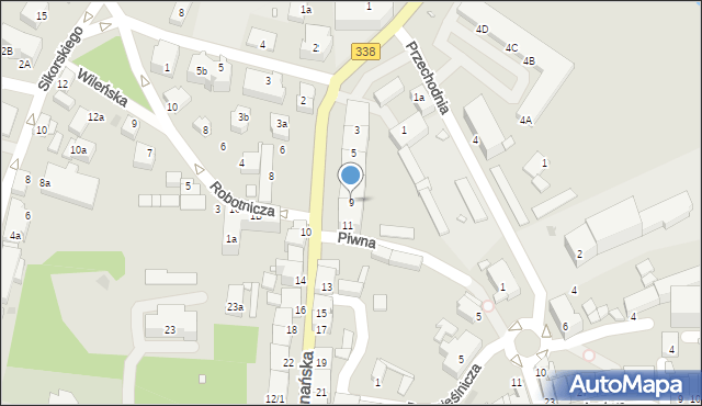 Wołów, Poznańska, 9, mapa Wołów