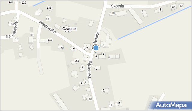 Wołowice, Podedwór, 2, mapa Wołowice