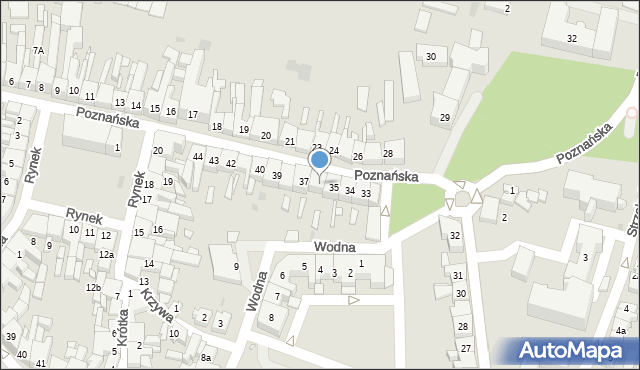 Wolsztyn, Poznańska, 36, mapa Wolsztyn