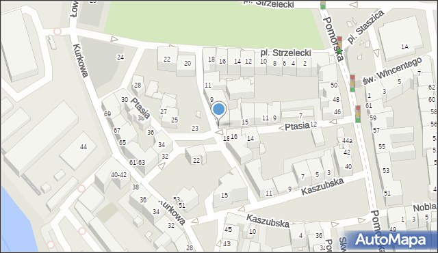 Wrocław, Podwórcowa, 7b, mapa Wrocławia