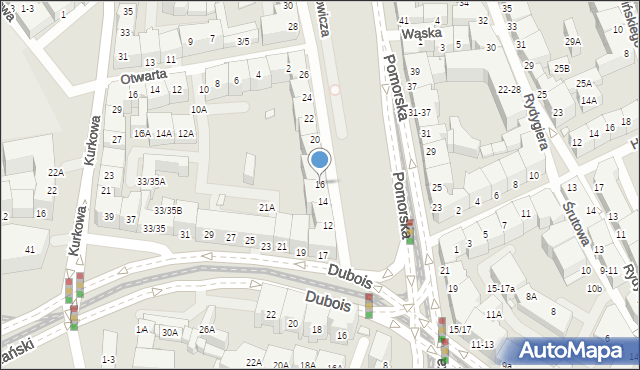 Wrocław, Pomorska, 16, mapa Wrocławia