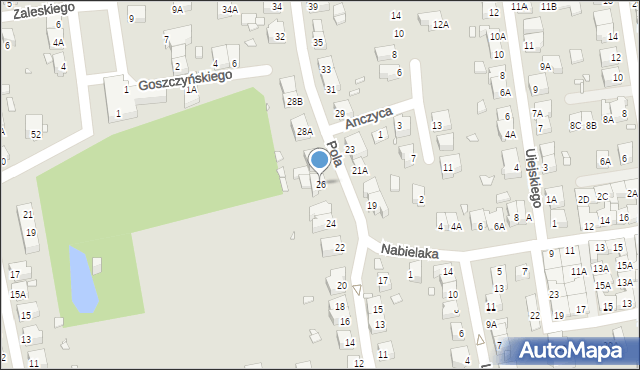Wrocław, Pola Wincentego, 26, mapa Wrocławia