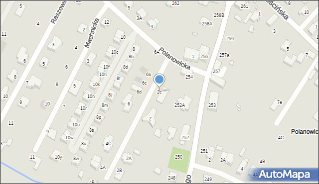 Wrocław, Polanowicka, 2c, mapa Wrocławia