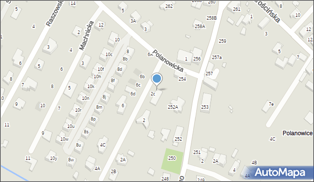 Wrocław, Polanowicka, 2d, mapa Wrocławia
