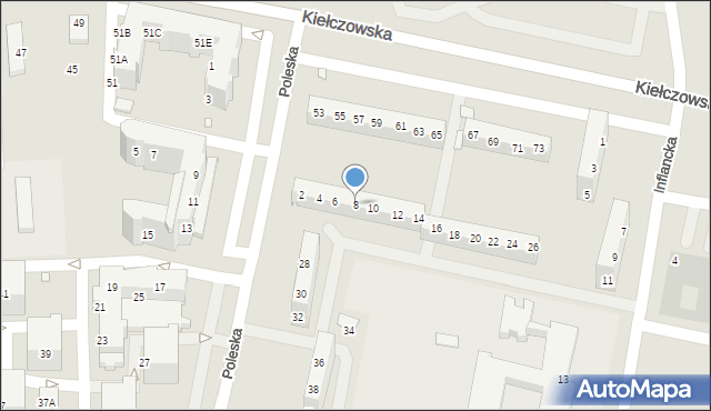 Wrocław, Poleska, 8, mapa Wrocławia