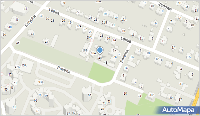 Wrocław, Polarna, 4A, mapa Wrocławia