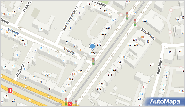 Wrocław, Powstańców Śląskich, 137A, mapa Wrocławia