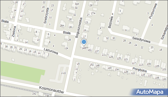 Wrocław, Porębska, 143, mapa Wrocławia