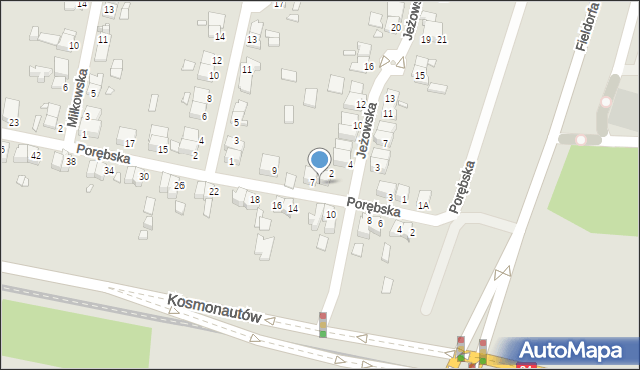 Wrocław, Porębska, 12a, mapa Wrocławia