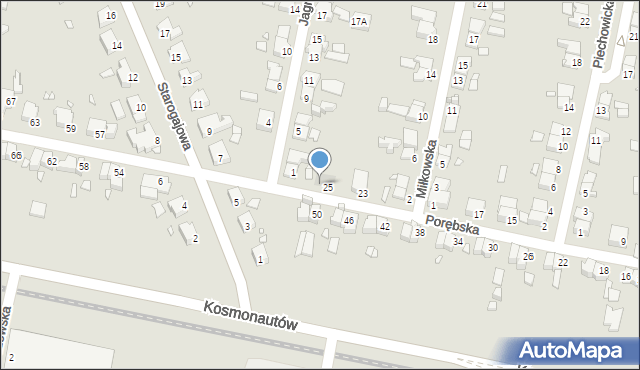 Wrocław, Porębska, 27, mapa Wrocławia