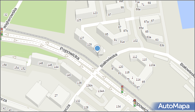 Wrocław, Popowicka, 89, mapa Wrocławia