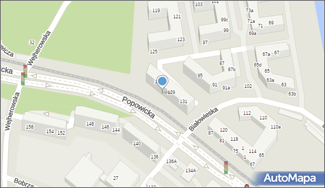 Wrocław, Popowicka, 99, mapa Wrocławia