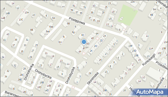 Wrocław, Postępowa, 4I, mapa Wrocławia