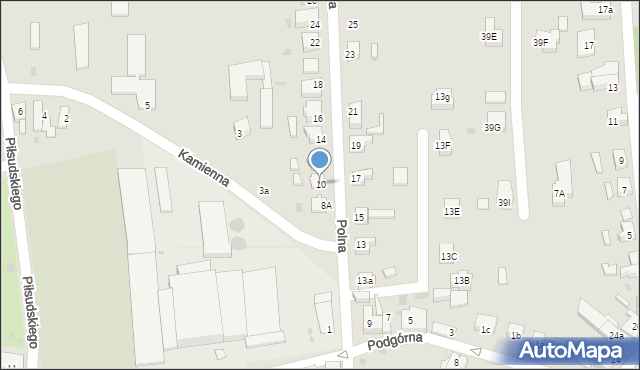 Wschowa, Polna, 10, mapa Wschowa