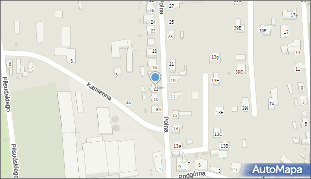 Wschowa, Polna, 12, mapa Wschowa