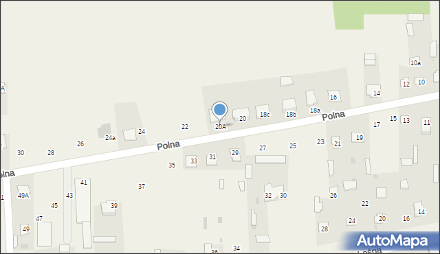 Wygoda, Polna, 20A, mapa Wygoda