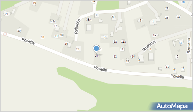 Wykowo, Powiśle, 14, mapa Wykowo