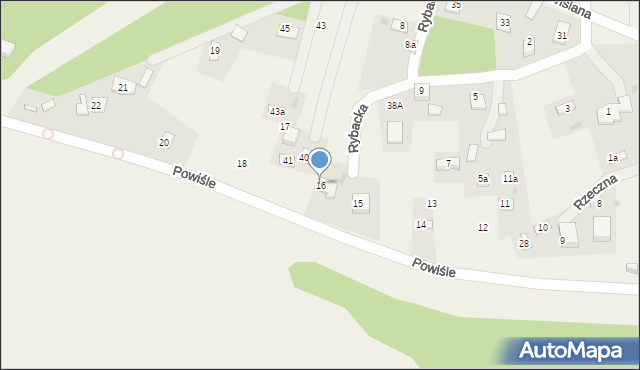 Wykowo, Powiśle, 16, mapa Wykowo