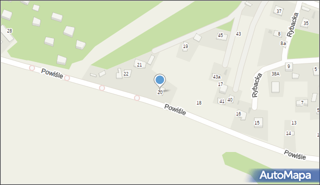 Wykowo, Powiśle, 20, mapa Wykowo