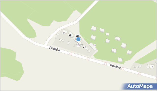 Wykowo, Powiśle, 24, mapa Wykowo