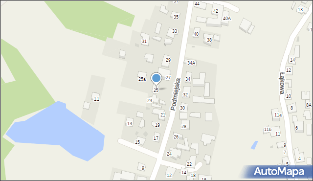 Wyrazów, Podmiejska, 25, mapa Wyrazów