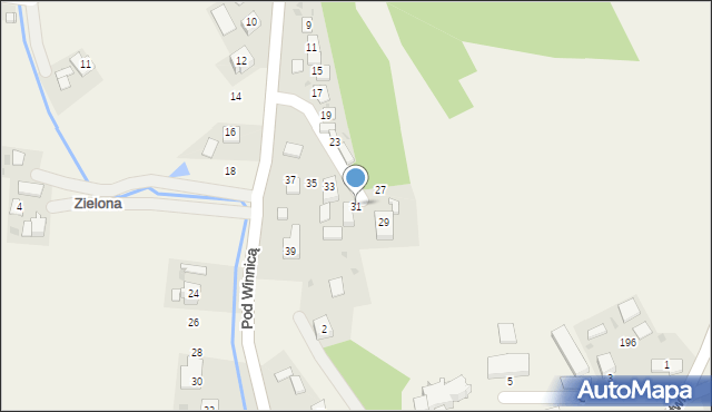 Wysiołek Luborzycki, Pod Winnicą, 31, mapa Wysiołek Luborzycki