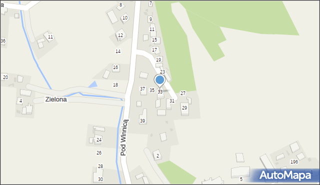 Wysiołek Luborzycki, Pod Winnicą, 33, mapa Wysiołek Luborzycki