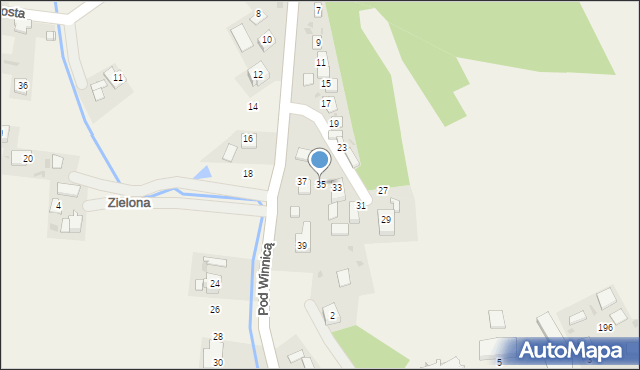 Wysiołek Luborzycki, Pod Winnicą, 35, mapa Wysiołek Luborzycki