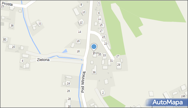 Wysiołek Luborzycki, Pod Winnicą, 37, mapa Wysiołek Luborzycki