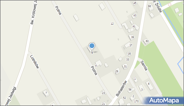 Wysiołek Luborzycki, Polna, 6, mapa Wysiołek Luborzycki