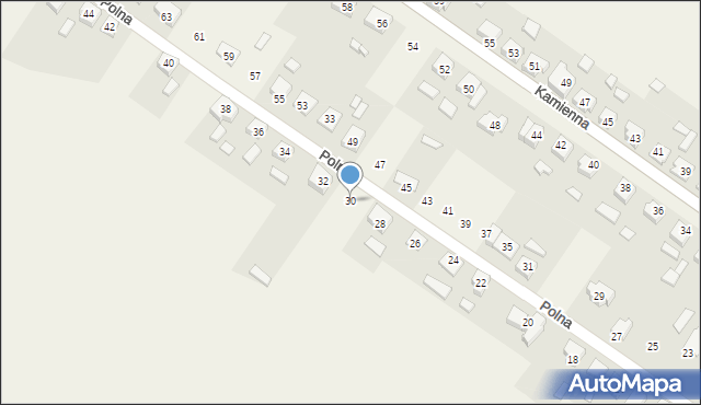 Wysocko Wielkie, Polna, 30, mapa Wysocko Wielkie