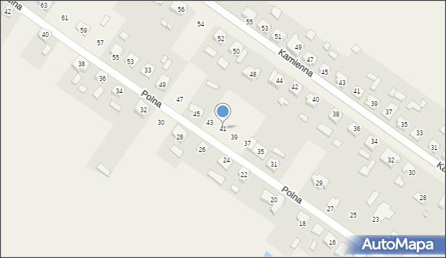 Wysocko Wielkie, Polna, 41, mapa Wysocko Wielkie