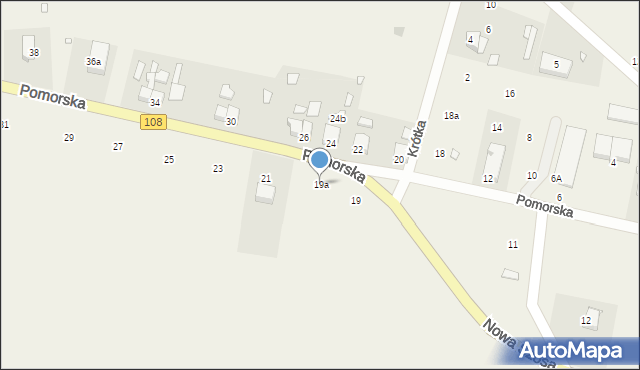 Wysoka Kamieńska, Pomorska, 19a, mapa Wysoka Kamieńska