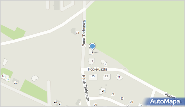 Wyszków, Popiełuszki Jerzego, bł. ks., 6, mapa Wyszków