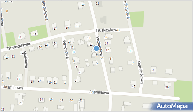 Wyszków, Poziomkowa, 7, mapa Wyszków