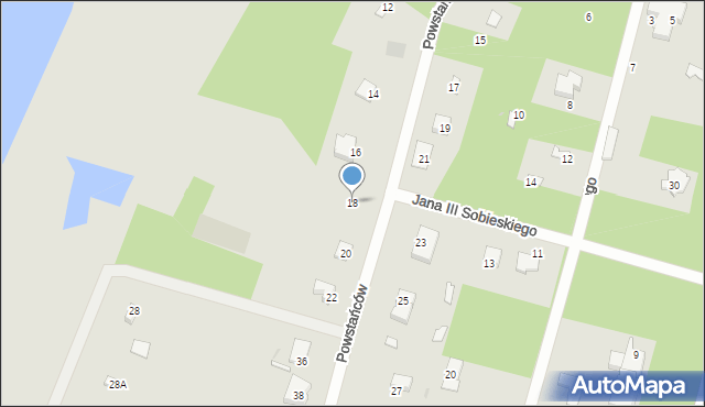 Wyszków, Powstańców, 18, mapa Wyszków