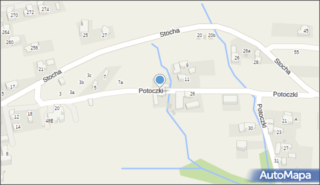 Ząb, Potoczki, 22, mapa Ząb