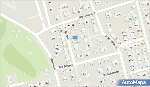 Ząbki, Pogodna, 8, mapa Ząbki