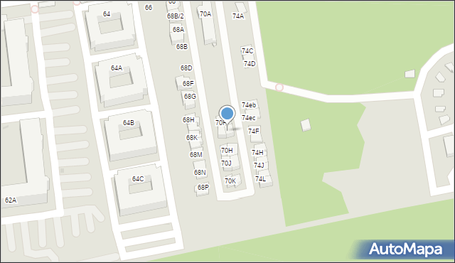 Ząbki, Powstańców, 72E, mapa Ząbki