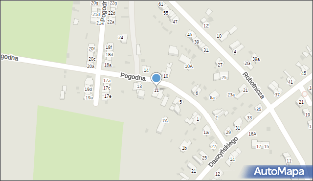 Ząbkowice Śląskie, Pogodna, 11, mapa Ząbkowice Śląskie