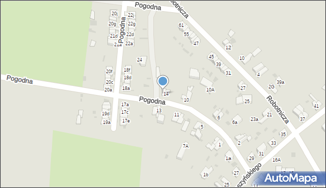 Ząbkowice Śląskie, Pogodna, 16, mapa Ząbkowice Śląskie