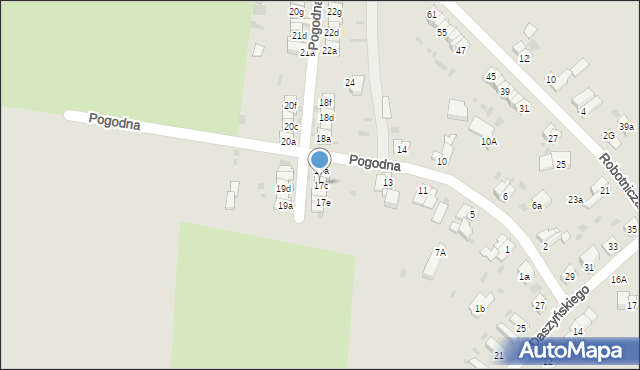 Ząbkowice Śląskie, Pogodna, 17c, mapa Ząbkowice Śląskie