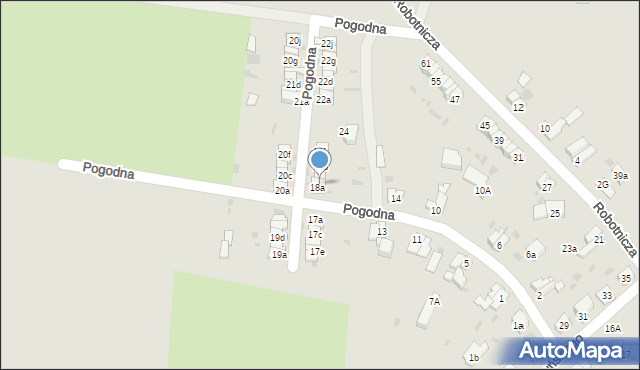 Ząbkowice Śląskie, Pogodna, 18b, mapa Ząbkowice Śląskie