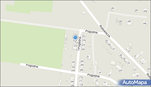 Ząbkowice Śląskie, Pogodna, 21e, mapa Ząbkowice Śląskie