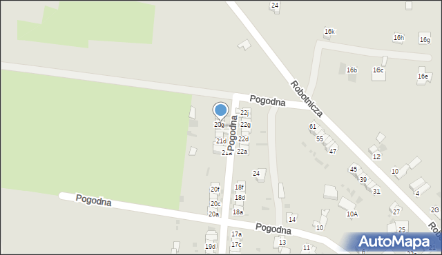 Ząbkowice Śląskie, Pogodna, 21g, mapa Ząbkowice Śląskie